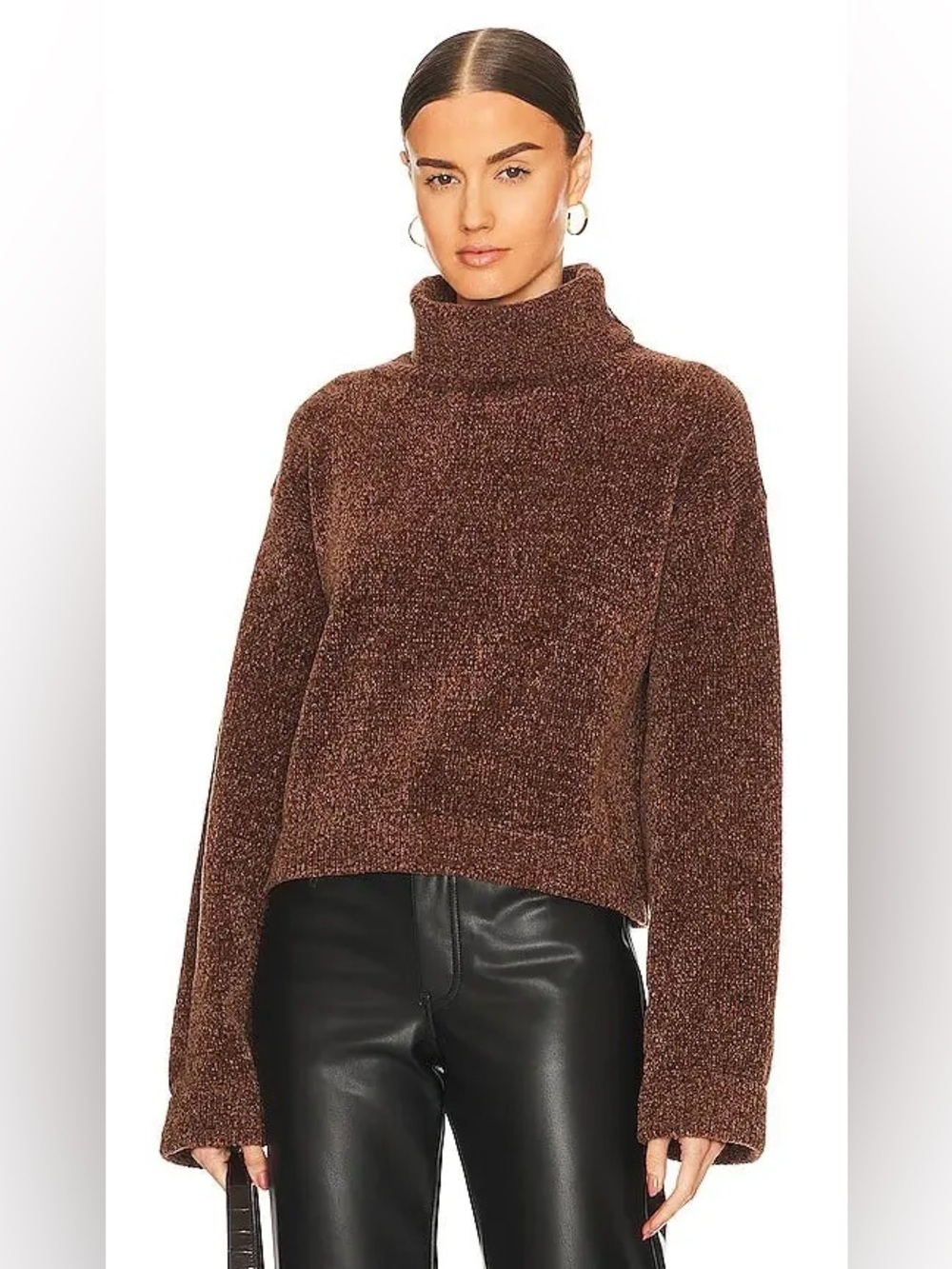 Re Ona Chocolate Brown Slouchy Sweater | Size M